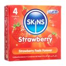 (Skins)コンドーム(ストロベリー)4個 1箱:個人輸入代行Yokohama Media