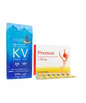 プレモン1.25mg56錠2箱+南極クリルビタミン120粒1袋:個人輸入代行Yokohama Media