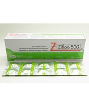 ジフロックス Ziflox-500 (Ciprofloxacin 500mg) 100錠 x1箱:個人輸入代行Yokohama Media