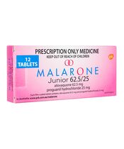 マラロンジュニア[62.5mg+25mg]12錠 1箱:個人輸入代行Yokohama Media