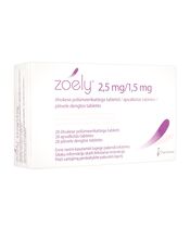 ゾーリー[2.5mg+1.5mg]28錠 1箱:個人輸入代行Yokohama Media