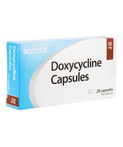 Doxycycline Capsules 50mg 28caps (ドキシサイクリン50mg28錠):個人輸入代行Yokohama Media