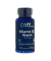 ビタミンB3ナイアシン500mg100錠(LifeExtension) 1本:個人輸入代行Yokohama Media