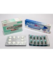 ピロリ菌除菌二次治療A(パリエット20mg14錠、シアモックス500mg 20錠、シアモックス250mg 20錠、メトロレックス200mg20錠):個人輸入代行Yokohama Media