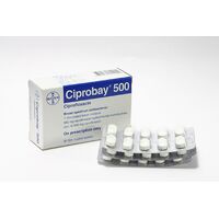 CIPROBAY 500mg 10錠1シート:個人輸入代行Yokohama Media