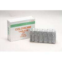 コルヒチン COLCHICINE TABLETS USP 0.6mg　10錠×10シート()100錠入り:個人輸入代行Yokohama Media