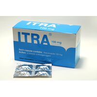 Itra (itraconazole) 100mg　4caps x 1シート:個人輸入代行Yokohama Media