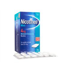ニコチネル薬用チューイングガム4mg(ミント)96個:個人輸入代行Yokohama Media