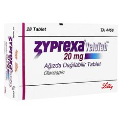 ジプレキサベロタブ20mg28錠 1箱:個人輸入代行Yokohama Media