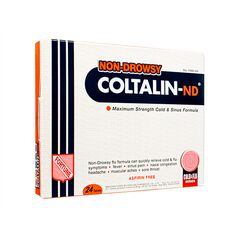無睡意幸福傷風素ND(COLTALIN-ND)24錠 1箱:個人輸入代行Yokohama Media