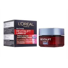 (Loreal)リバイタリフトレーザーX3トリプルアクションアンチエイジングクリームナイト50ml 1本:個人輸入代行Yokohama Media