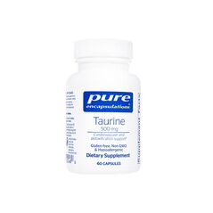 タウリン500mg60錠(PureEncapsulations) 1本:個人輸入代行Yokohama Media