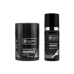(リグロースラボ)ヘアウィズ・ヘアビルディングファイバー(ナチュラルブラック)15g1本+ボリュームコントロールスプレー80ml 1セット:個人輸入代行Yokohama Media