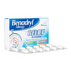 ベナドリル・アレルギーリリーフ8mg12錠 1箱:個人輸入代行Yokohama Media