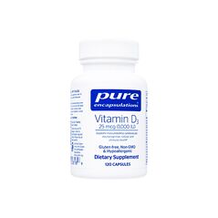 ビタミンD3_25mcg(1000IU)120錠(PureEncapsulations) 1本:個人輸入代行Yokohama Media
