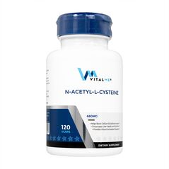 N-アセチルL-システイン680mg120錠(バイタルミー) 1本:個人輸入代行Yokohama Media