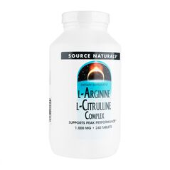 L-アルギニン&L-シトルリンコンプレックス1000mg240錠(SourceNaturals) 1本:個人輸入代行Yokohama Media