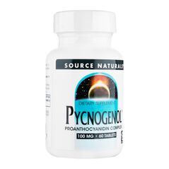 ピクノジェノール100mg60錠(SourceNaturals) 1本:個人輸入代行Yokohama Media