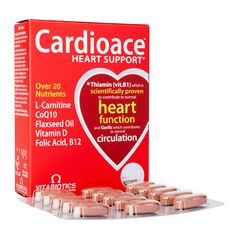 カーディオエース・ハートサポート30錠(Vitabiotics) 1箱:個人輸入代行Yokohama Media