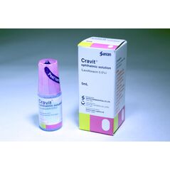 クラビット点眼液0.5% Cravit Opthalmic solution 5ml