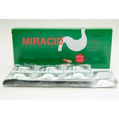 ミラシッドMIRACID (オメプラゾール omeprazole 20mg) 14錠x1シート