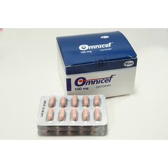 オムニセフ (セフジニル 100mg) OMNICEF (CEFDINIR 100mg) 100カプセル入り:個人輸入代行Yokohama Media