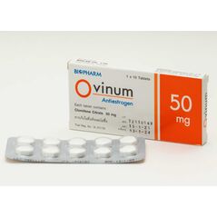 OVINUM (clomiphene citrate 50mg) 10錠入り１シート