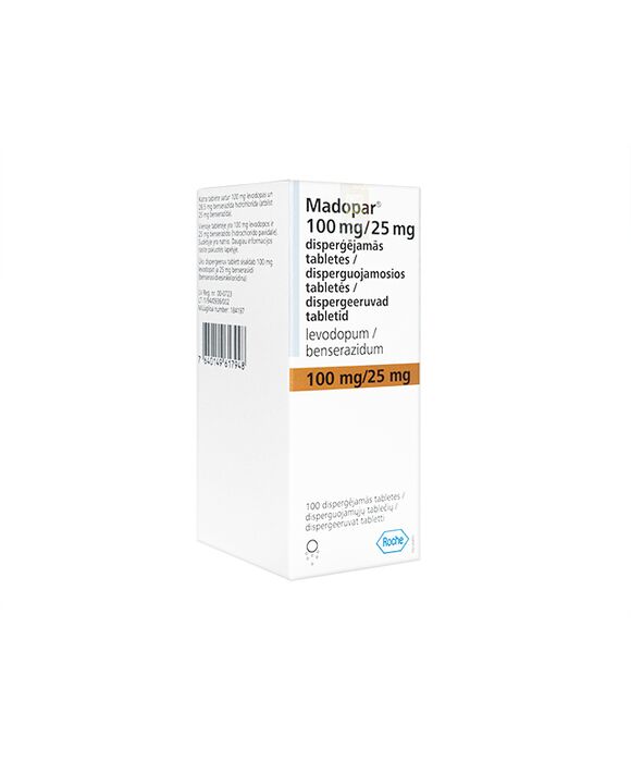 マドパー100mg/25mg100錠 1箱:個人輸入代行Yokohama Media