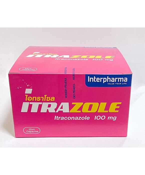 ITRAZOLE (itraconazole) 100mg　4caps x 25シート（1箱）:個人輸入代行Yokohama Media