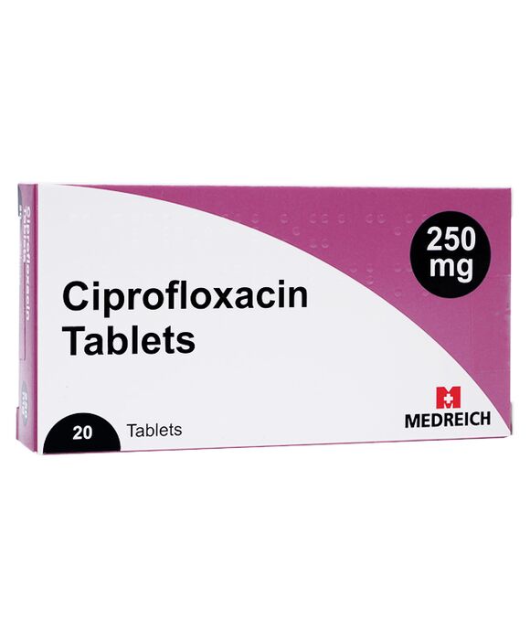 シプロフロキサシン250mg20錠(Medreich) 1箱:個人輸入代行Yokohama Media