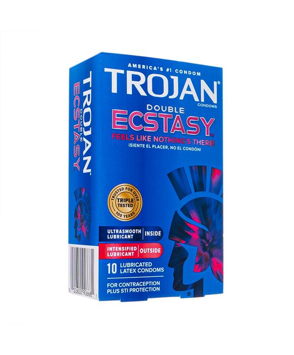 (Trojan)ダブルエクスタシーコンドーム10個 1箱:個人輸入代行Yokohama Media