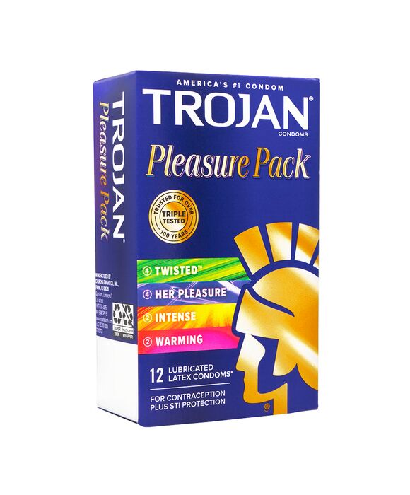 (Trojan)プレジャーパックコンドーム12個 1箱:個人輸入代行Yokohama Media
