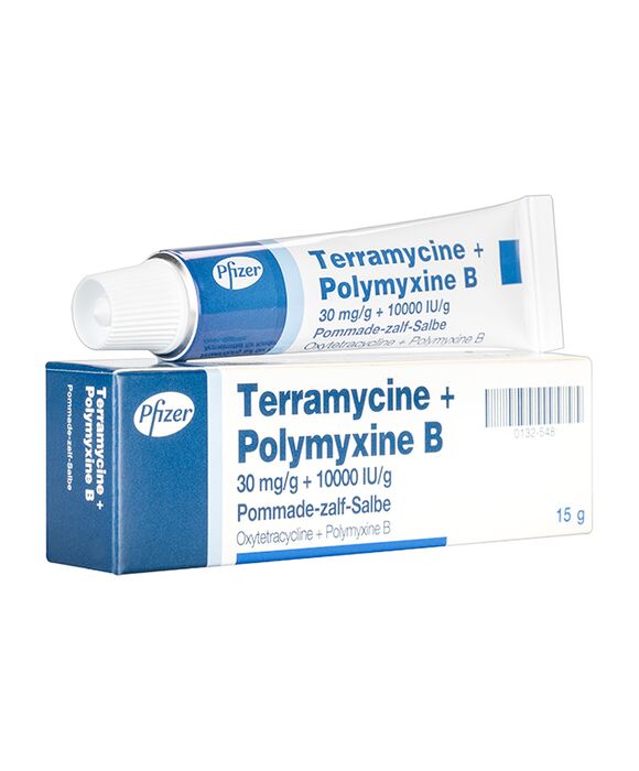 テラマイシン+ポリミキシンB[30mg+10000IU/g]軟膏15g 1本:個人輸入代行Yokohama Media