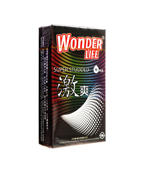 (WonderLife)スーパースタディッドコンドーム10個 1箱:個人輸入代行Yokohama Media
