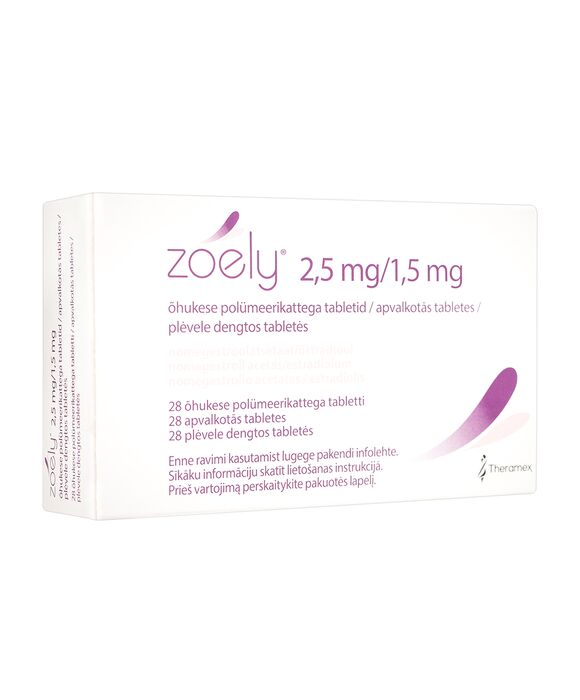 ゾーリー[2.5mg+1.5mg]28錠 1箱:個人輸入代行Yokohama Media