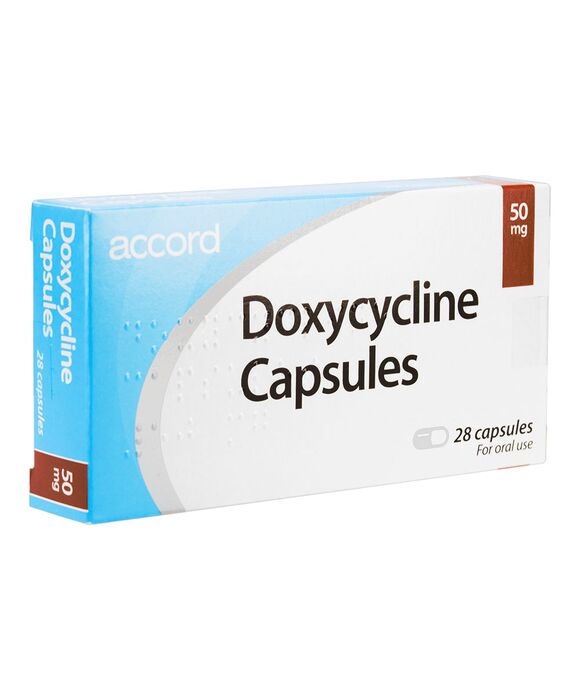 Doxycycline Capsules 50mg 28caps (ドキシサイクリン50mg28錠):個人輸入代行Yokohama Media