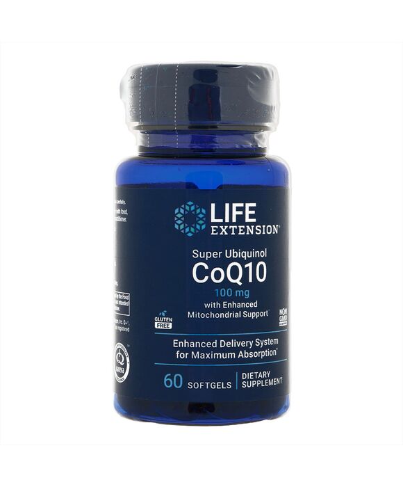 スーパーユビキノールCoQ10_100mgウィズエンハンスドミトコンドリアサポート60錠(LifeExtension) 1本:個人輸入代行Yokohama Media