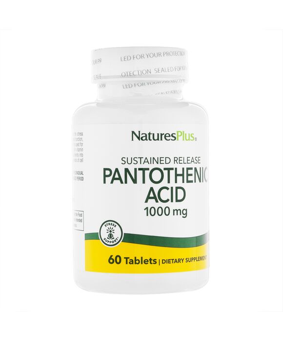 サステインドリリースパントテン酸1000mg60錠(NaturesPlus) 1本:個人輸入代行Yokohama Media