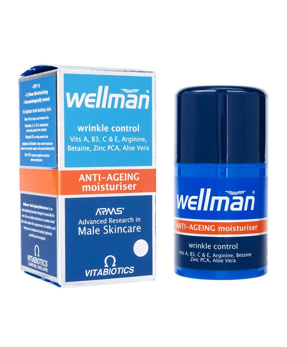 (Vitabiotics)ウェルマン・アンチエイジングモイスチャライザー50ml 1本:個人輸入代行Yokohama Media