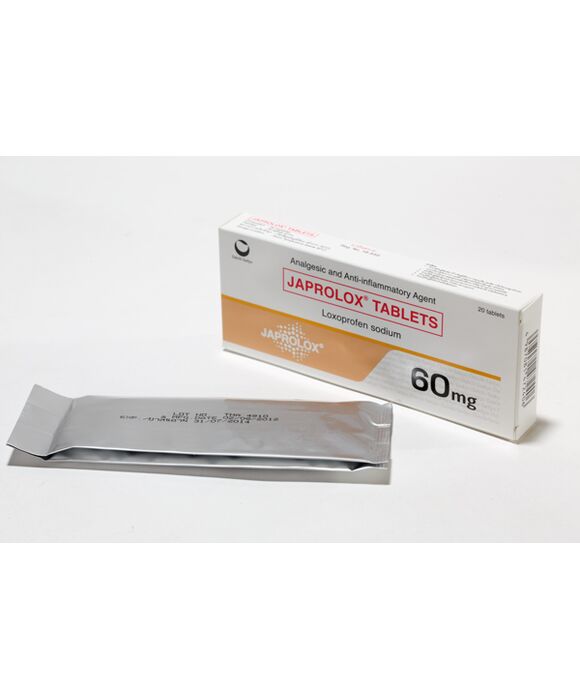 ジャプロロックスJAPROLOX(Loxoprofen 60mg)20錠入り:個人輸入代行Yokohama Media