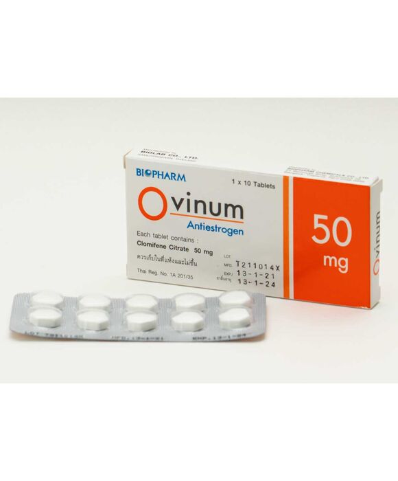 OVINUM (clomiphene citrate 50mg) 10錠入り１シート:個人輸入代行Yokohama Media