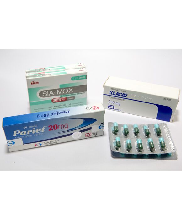パリエット・シアモックス・クラシッドセット(パリエット20mg14錠、シアモックス500mg 20錠、シアモックス250mg 20錠、クラシッド250mg20錠):個人輸入代行Yokohama Media