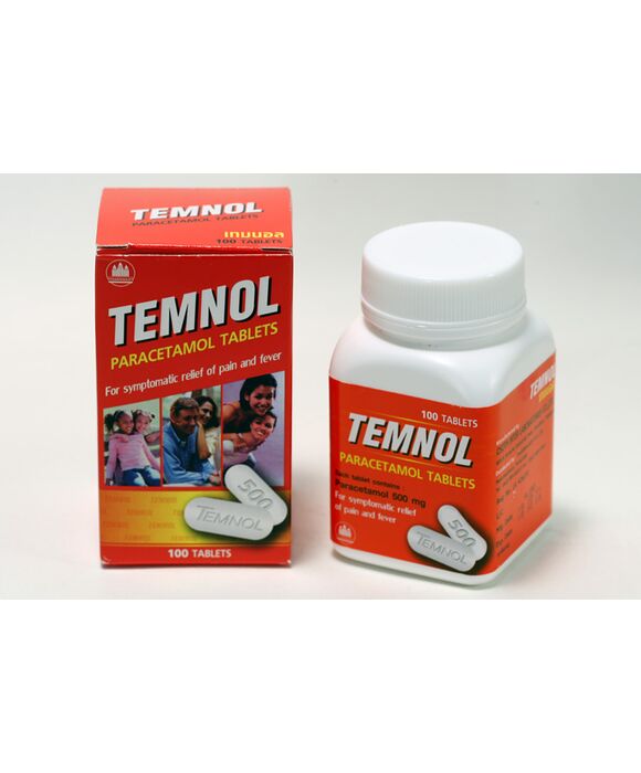 テムノール TEMNOL (Paracetamol500mg) 100錠×1ボトル:個人輸入代行Yokohama Media