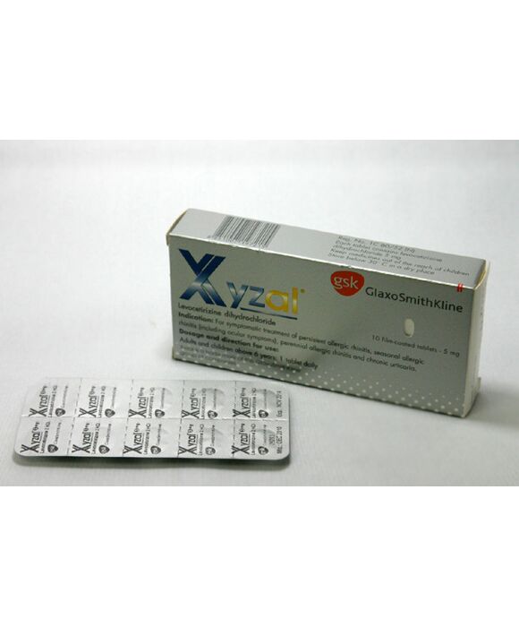 サイザル (XYZAL) レボセチリジン levocetirizine dihydrochloride 5mg10錠入り1シート×:個人輸入代行Yokohama Media