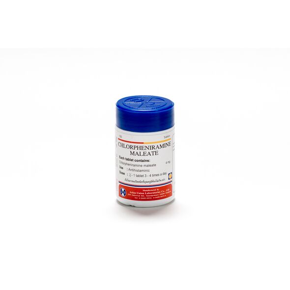 クロルフェニラミンマレイン酸塩CHLORPHENIRAMINE MALEATE 4mg100錠× 1本