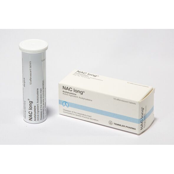ナックロングNAClong(Acetylcysteine600mg)発泡錠10錠×2箱