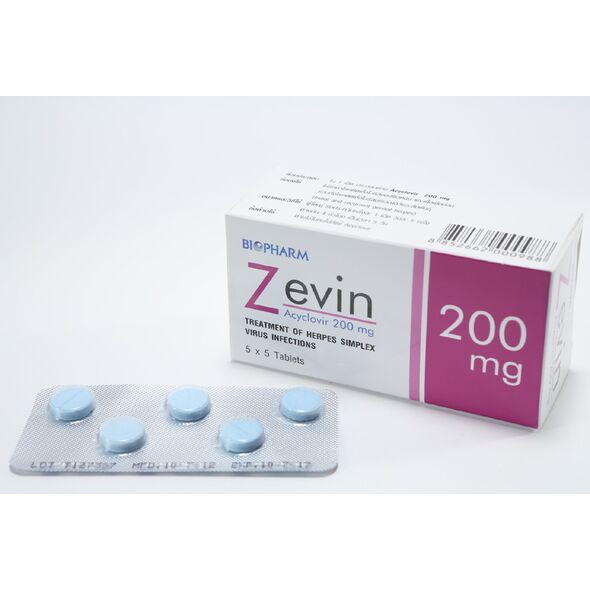 ZEVIN TABLET (Acyclovir 200mg) 25錠 3箱