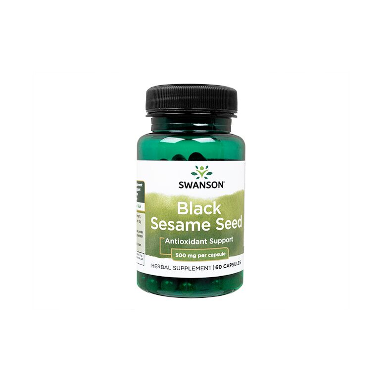 ブラックセサミシード500mg60錠(Swanson)  1本:個人輸入代行Yokohama Media