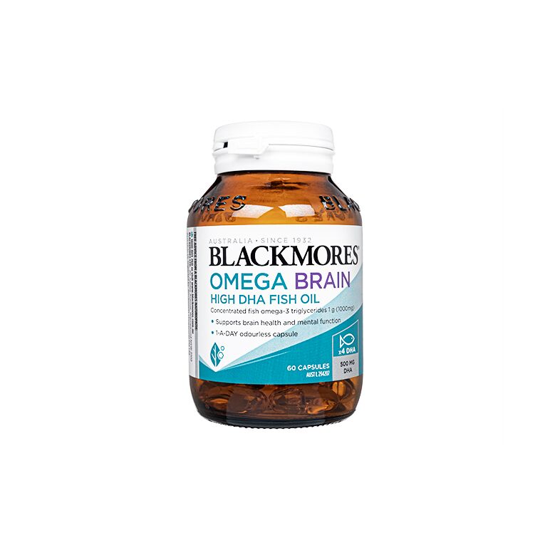 オメガブレインハイDHAフィッシュオイル1000mg60錠(Blackmores)  1本:個人輸入代行Yokohama Media
