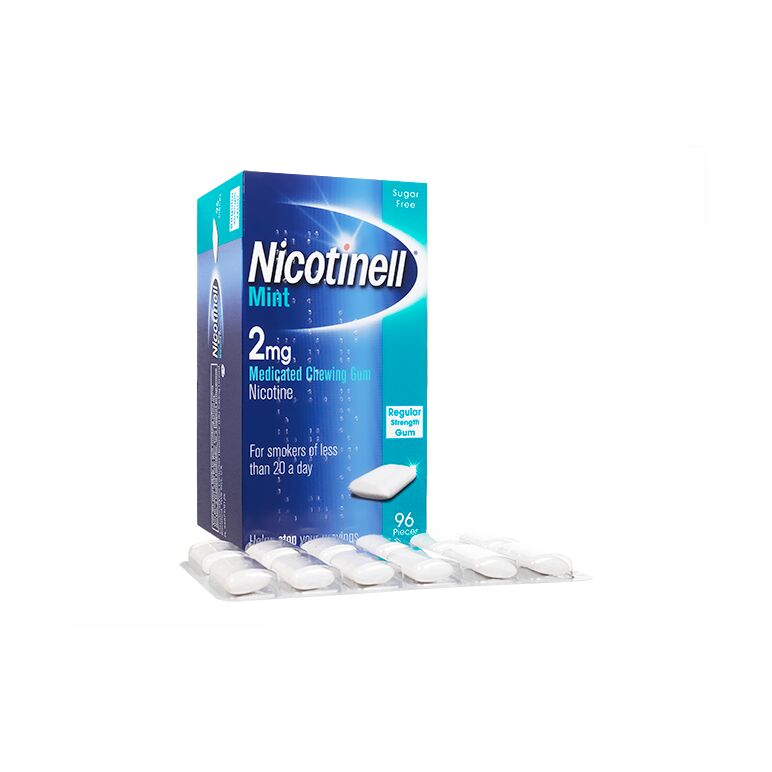 ニコチネル薬用チューイングガム2mg(ミント)96個:個人輸入代行Yokohama Media